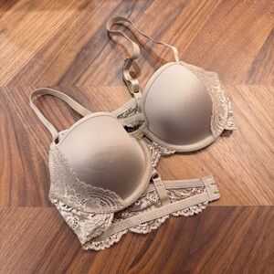 NWOT Thirdlove Lace T-Shirt Bra, Nude/Tan, 34 A 1/2